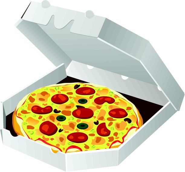 向量意大利披萨图片下载