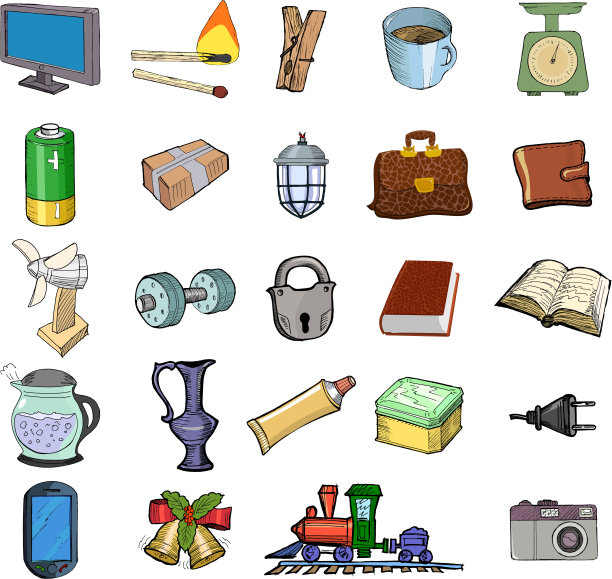 家庭相关对象的集合图片下载