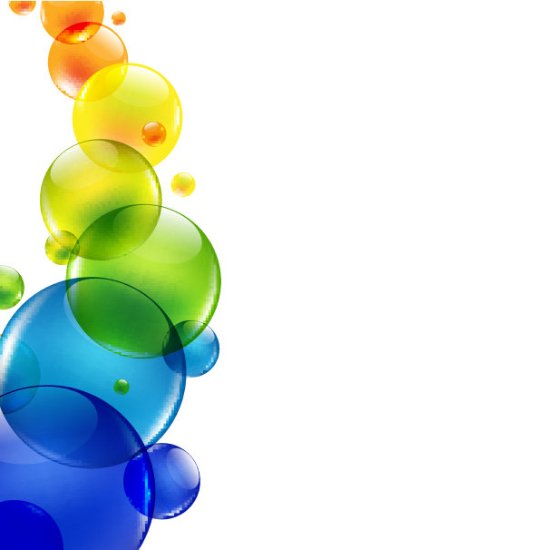 抽象背景与彩色球图片下载