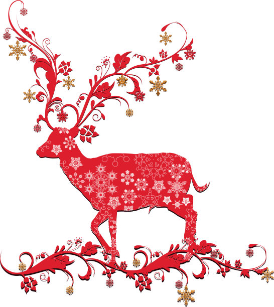 圣诞鹿图片下载