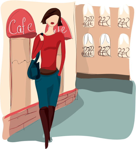 镇上的女孩图片下载