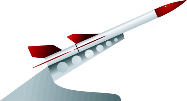 矢量插图的军事火箭发射器图片下载