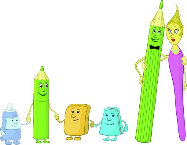 文具的家庭图片下载