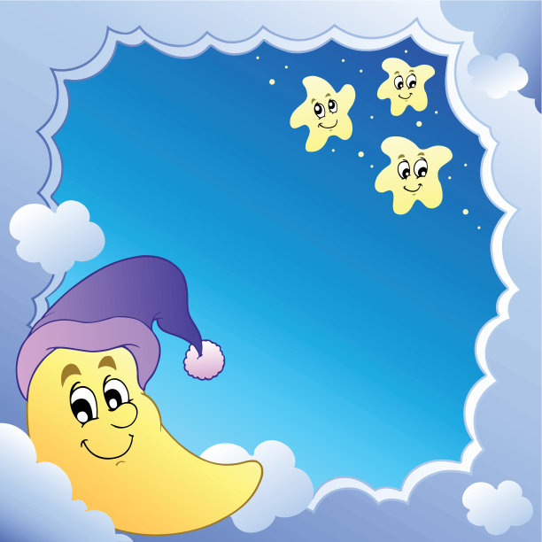 云框架与月亮1图片下载