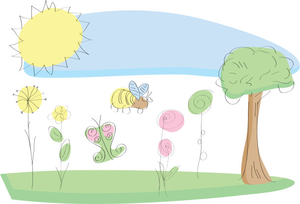 春天花园里鲜花盛开图片下载