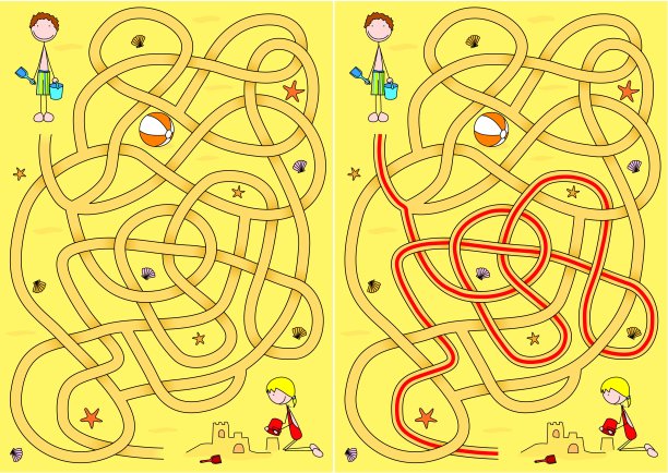 沙滩迷宫图片下载