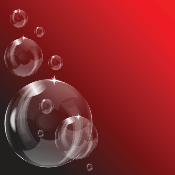 一个透明的肥皂泡背景设计图片下载