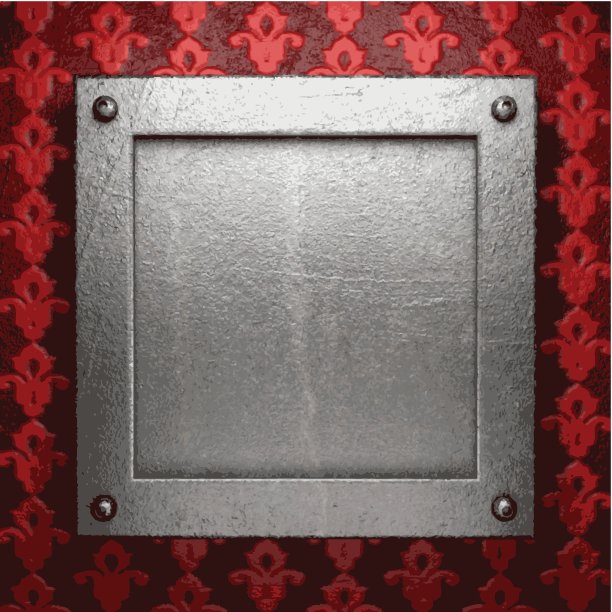 红色背景上的金属图片下载