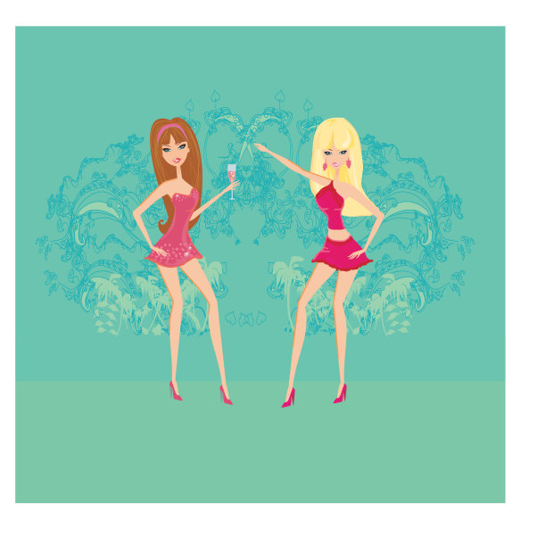 性感女孩跳迪斯科图片下载