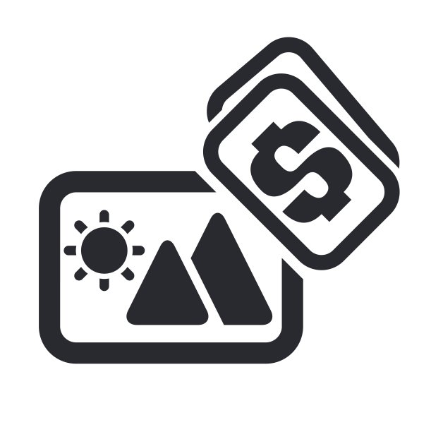 矢量插图孤立的销售照片图标图片下载