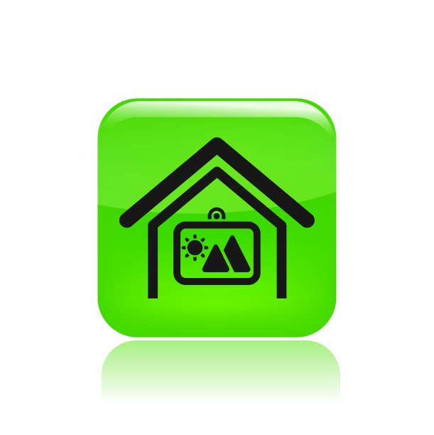 矢量插图的单一主页图片图标图片下载