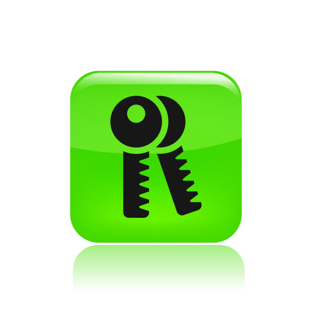 矢量插图的单键图标图片下载