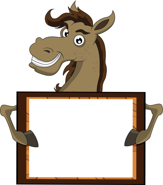 马的空白标志图片下载