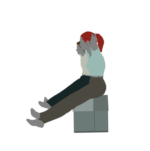 男人和女人的剪影坐在椅子姿势图片下载