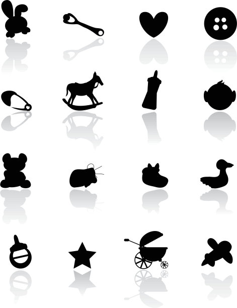 宝宝降生背景图标图片下载