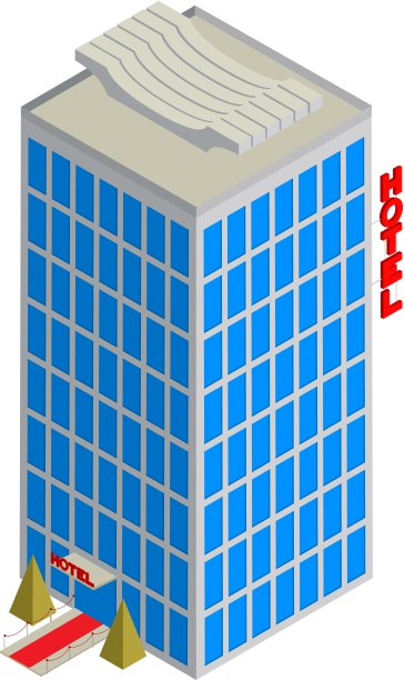 等距酒店图标图片下载