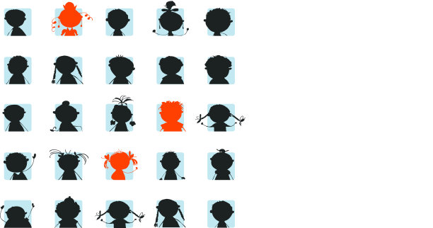 人物图标，头像剪影图片下载