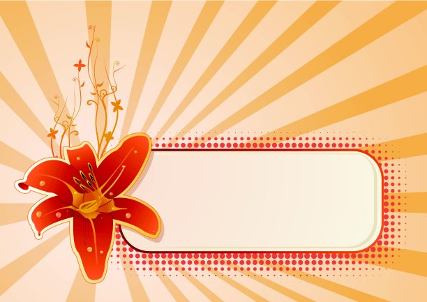 带花的矢量壁纸图片下载