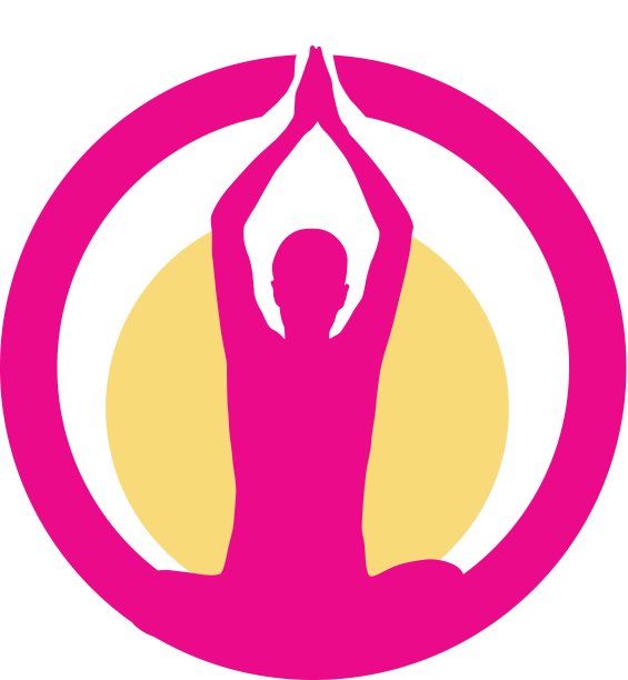 瑜伽或健身中心的标志图片下载