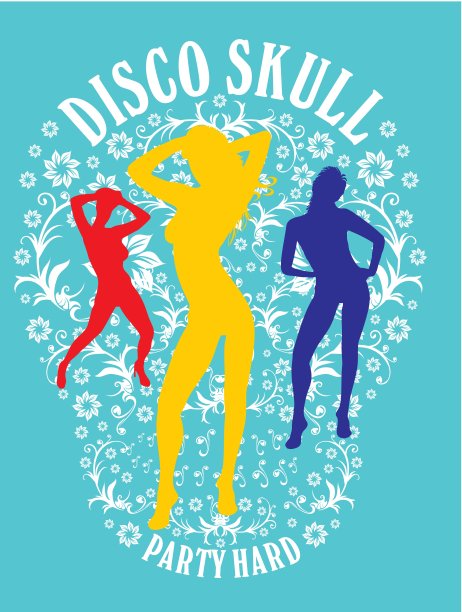 桑巴舞女孩矢量艺术图片下载