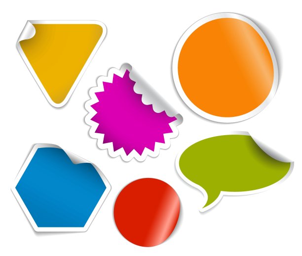 一套标签，徽章和贴纸图片下载
