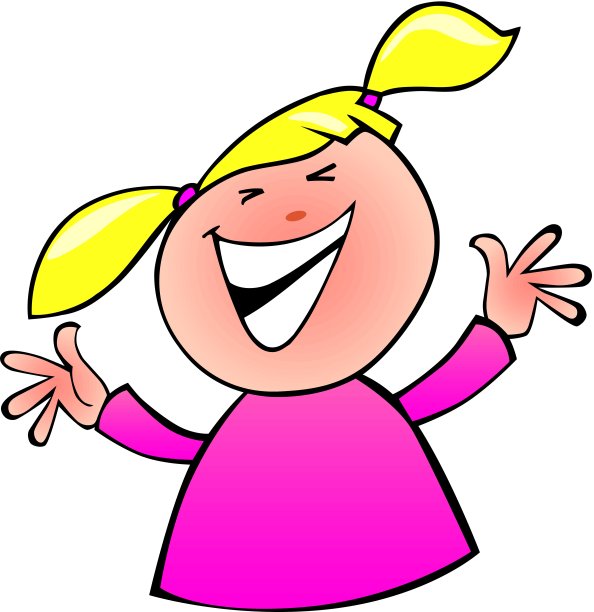 快乐的女孩微笑图片下载