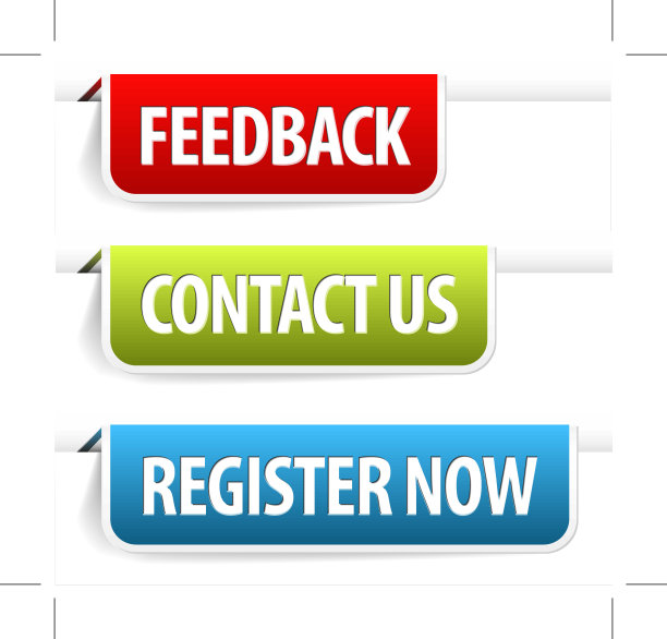 彩色的网页标签/书签图片下载