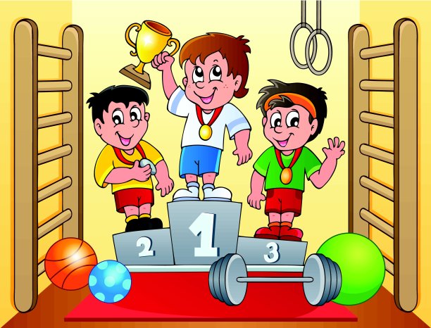 体育健身主题形象图片下载