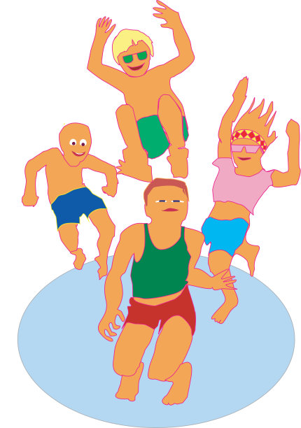 儿童蹦床图片下载