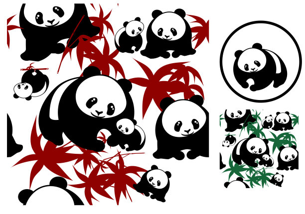 熊猫无缝图片下载