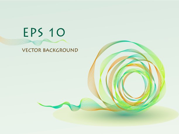 向量抽象的绿球背景图片下载