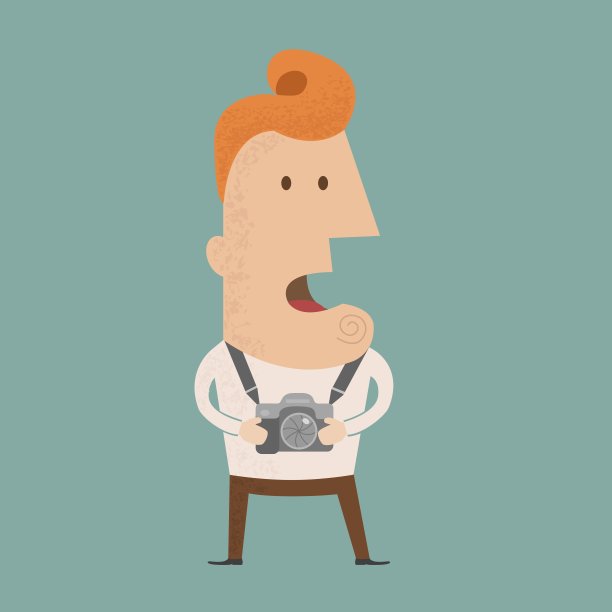 摄影师-矢量，eps10矢量格式图片下载