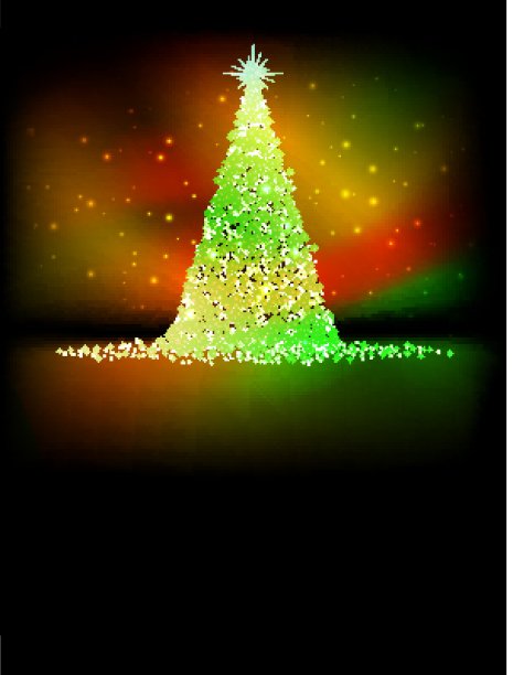 抽象的金色圣诞树。每股收益10图片下载