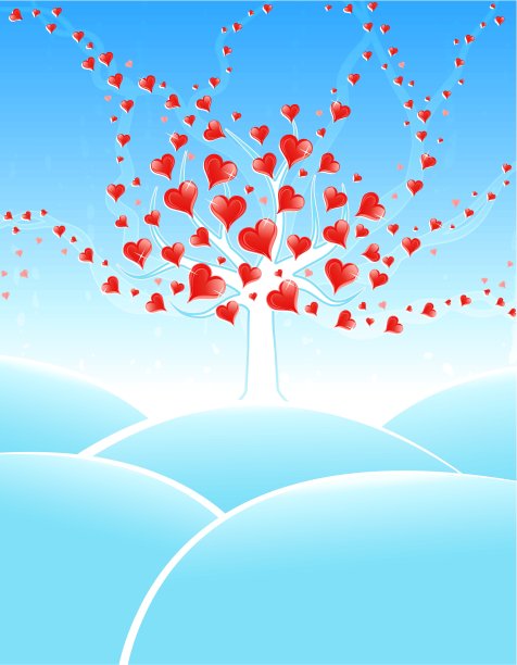 冬天的情人树图片下载