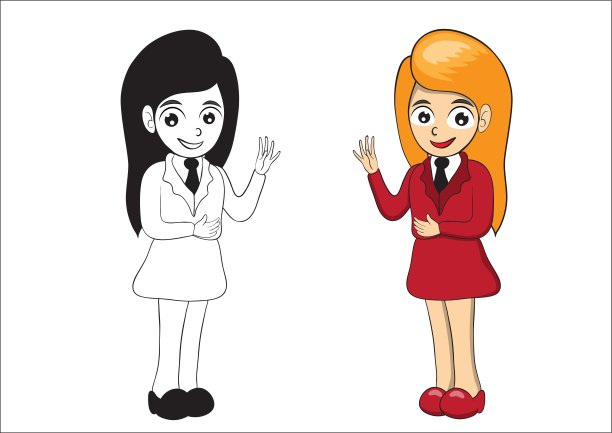 商业女性性格的例证图片下载