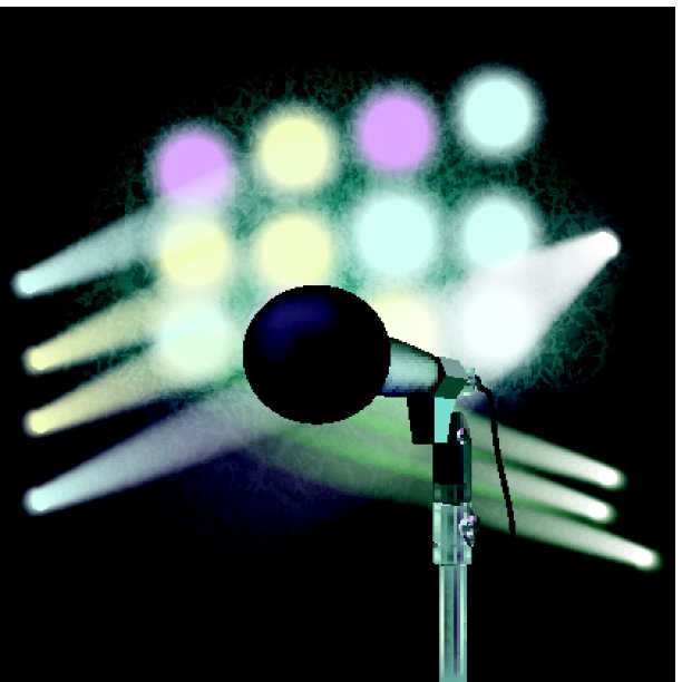 抽象的背景和舞台上的麦克风图片下载