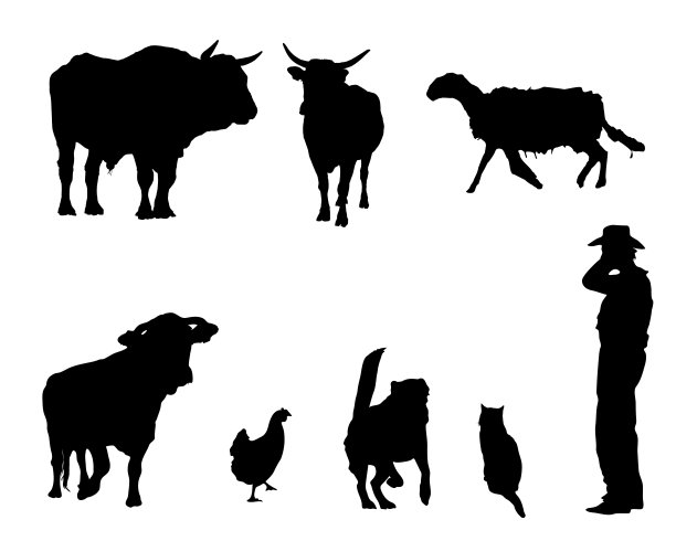 农场集合向量图片下载