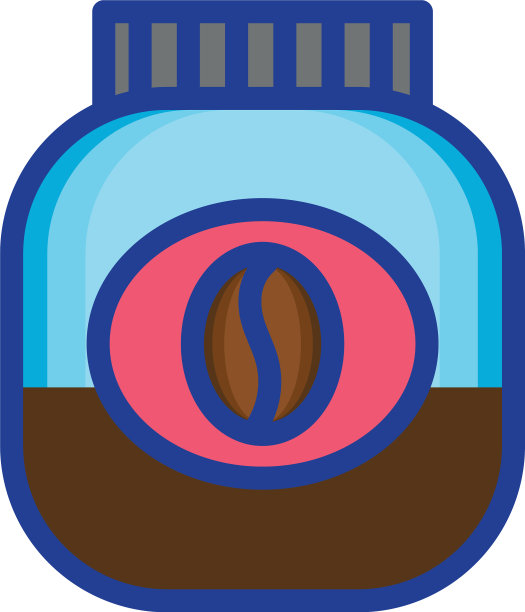 带有种子的咖啡瓶产品图片下载