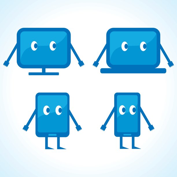 卡通小工具设计股票向量图片下载