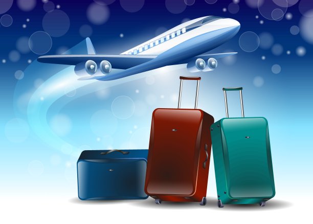 蓝色背景绕飞旅游旅游图片下载