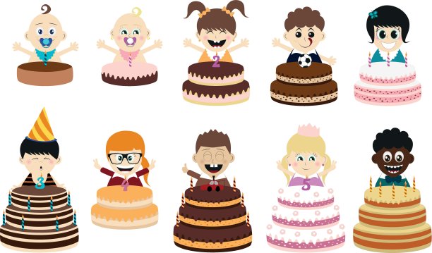 生日聚会的孩子图片下载