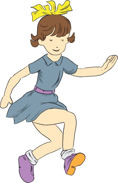 嬉戏玩耍的女孩图片下载