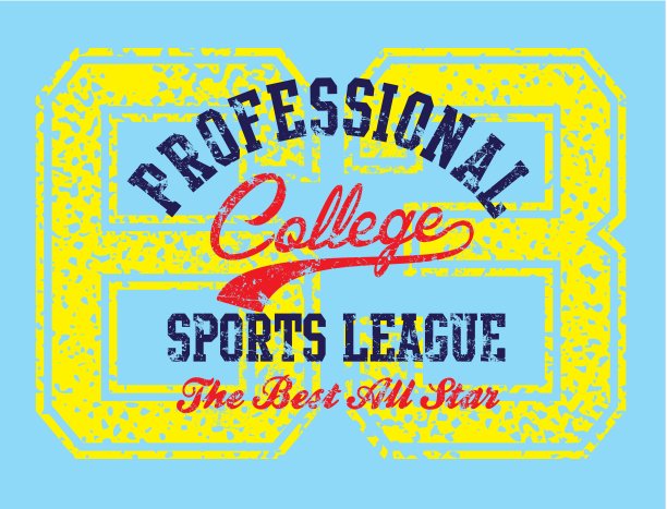 美国大学体育矢量艺术图片下载