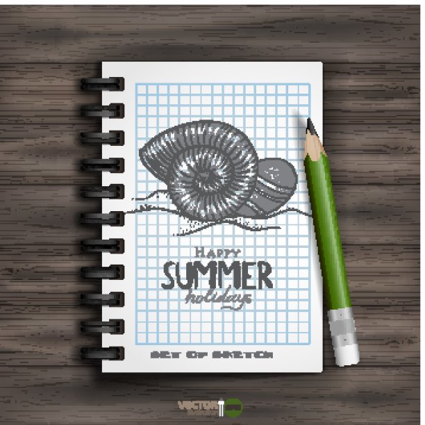 一套手绘各种元素图片下载