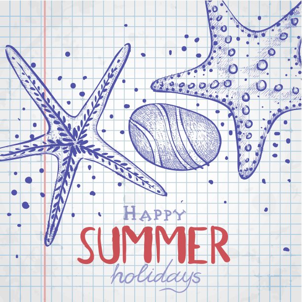 一套手绘各种元素图片下载