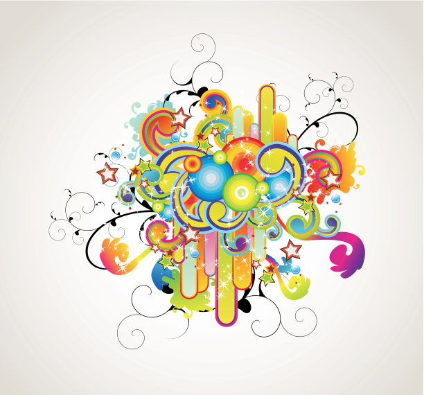 抽象的彩色背景图片下载