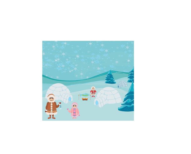 爱斯基摩人的家庭炸鱼图片下载