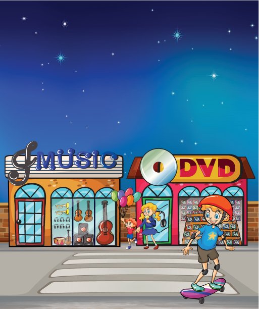 一个男孩在玩滑板图片下载