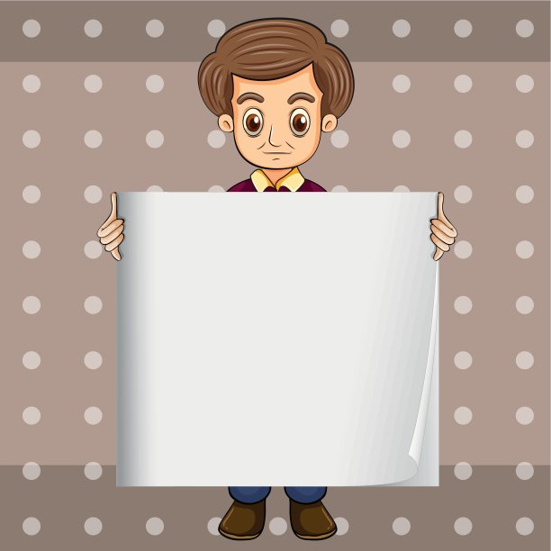 一个拿着空模板的人图片下载