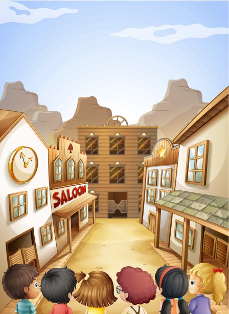 一群孩子去酒吧图片下载